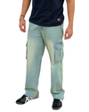 Vintage Blue Denim Cargo - Relaxed Fit