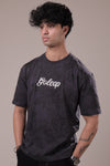 GOLEAP Original Embroidered T-Shirt (Charcoal Floral)